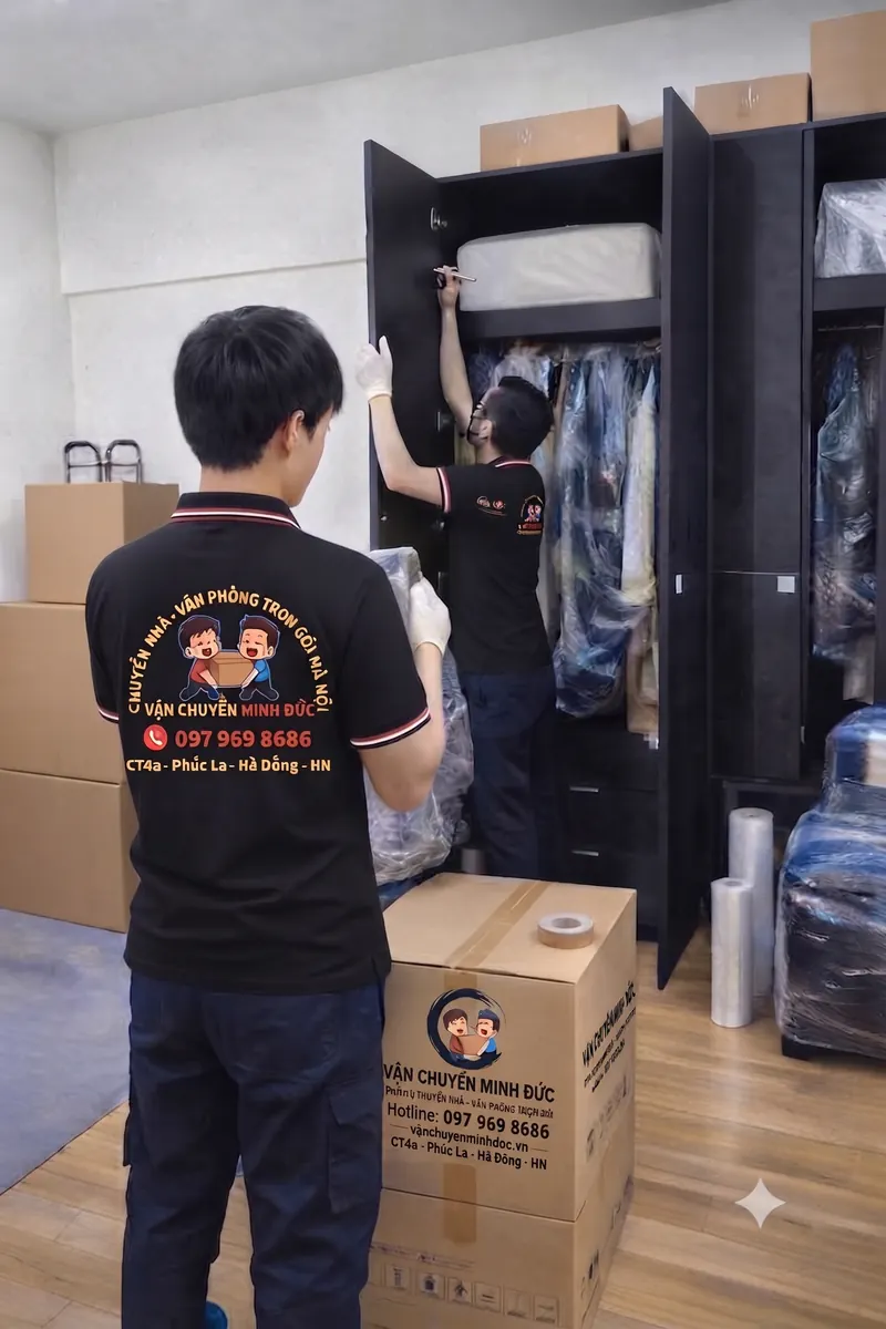 Đóng gói hàng hóa trước khi chuyển kho